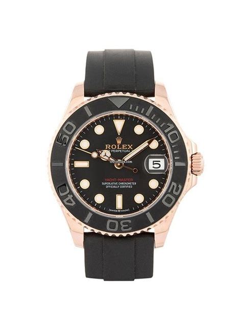 rolex yacht master oro caucciù lunetta